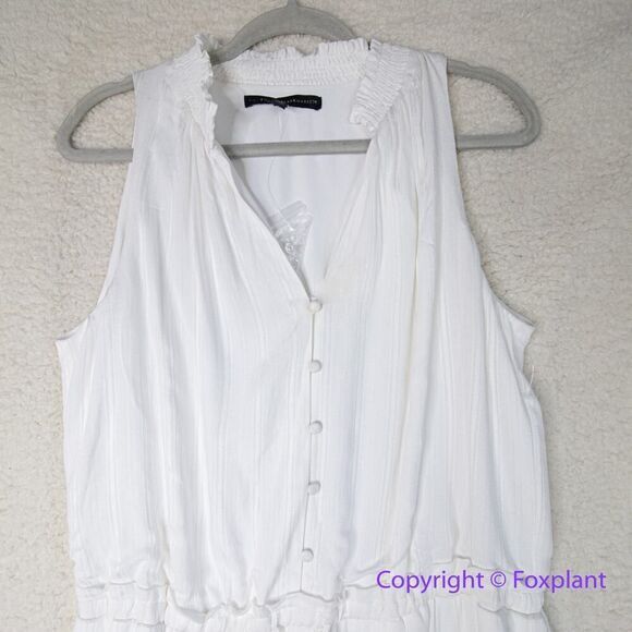 New! White House Black Market Drawstring Mini Dress off white, size M - Picture 5 of 16